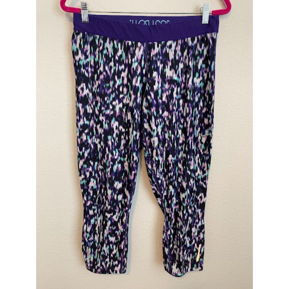 Nike Dri-Fit Women's Relay Cropped Running Tights Purple XL